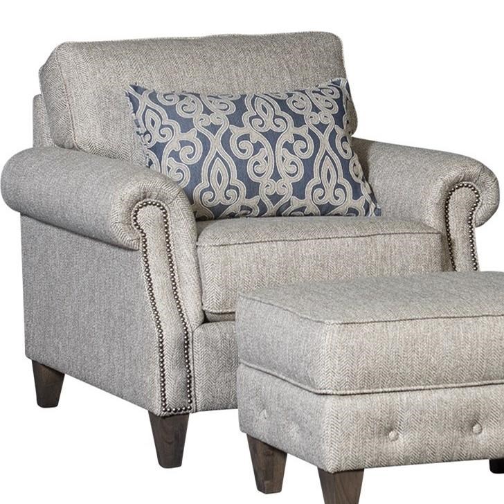 Mayo 4040 Transitional Chair Howell Furniture Upholstered Chairs